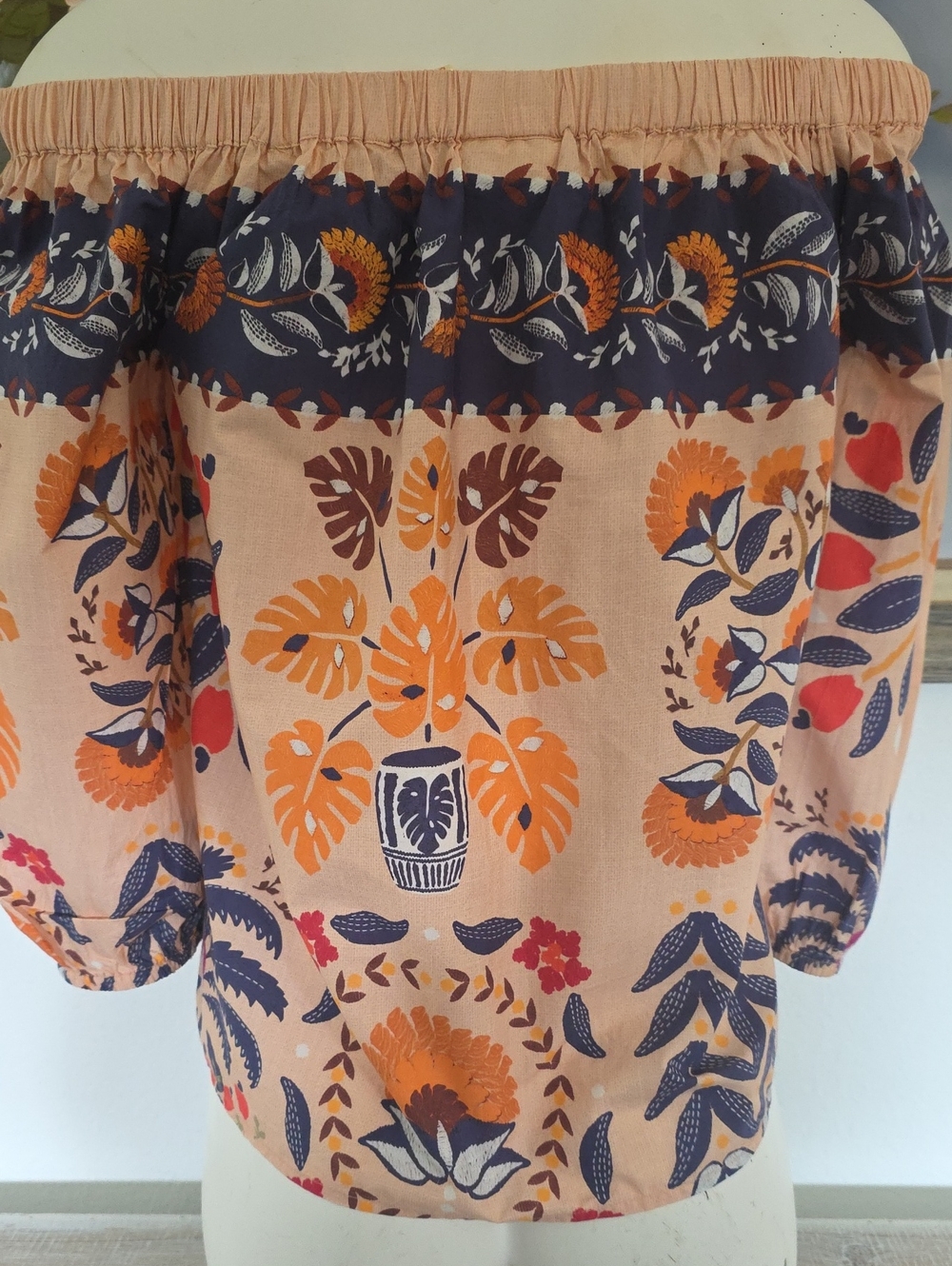Farm Rio Off-Shoulder Print Blouse - Picture 4 of 4